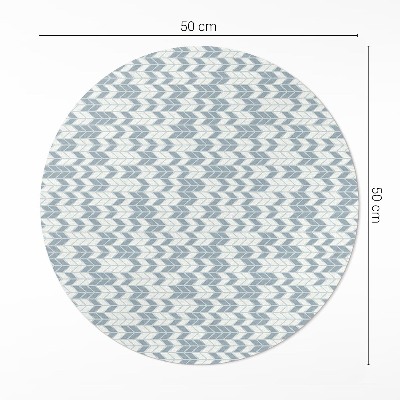 Runder vinyl teppich läufer Boho Indianer Pfeilspitze Muster