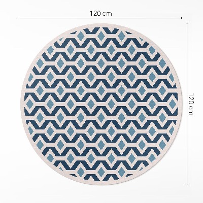 Runder teppich pvc Geometrische Muster Ornamente