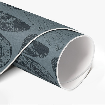 Runder vinyl teppich Stein Gehweg elegantes Muster
