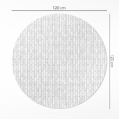 Runder teppich pvc Leichtes, elegantes Mosaik