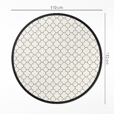 Runder pvc teppich Elegantes dekoratives Muster