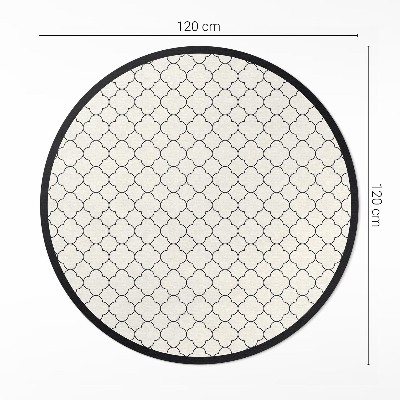 Runder pvc teppich Elegantes dekoratives Muster