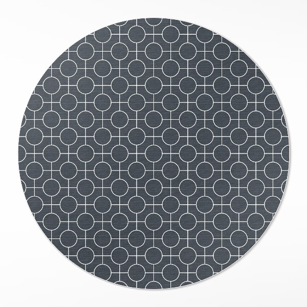 Runder teppich pvc Kreise geometrische regelmäßige Muster