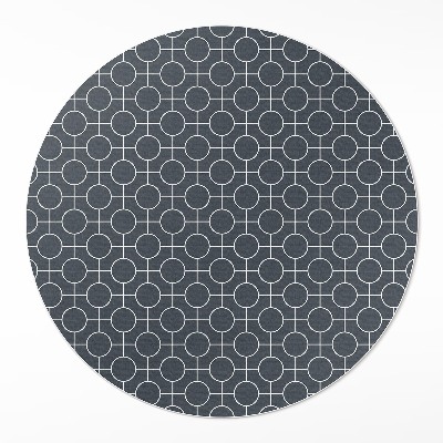 Runder teppich pvc Kreise geometrische regelmäßige Muster