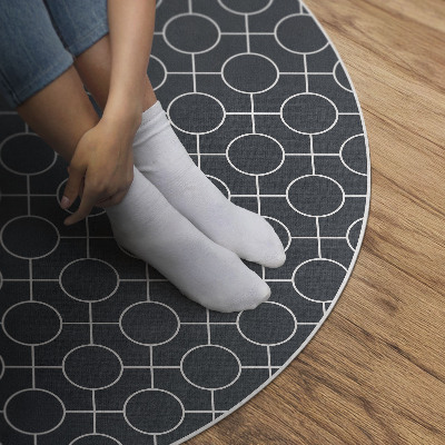 Runder teppich pvc Kreise geometrische regelmäßige Muster
