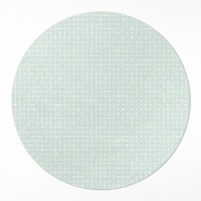 Runder vinyl teppich läufer Winziges geometrisches Mosaikmuster