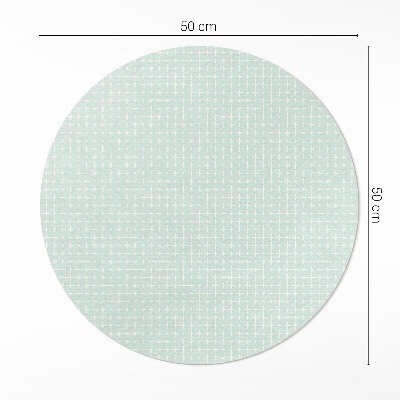Runder vinyl teppich läufer Winziges geometrisches Mosaikmuster