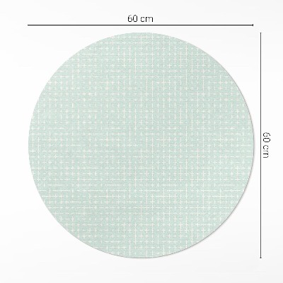 Runder vinyl teppich läufer Winziges geometrisches Mosaikmuster