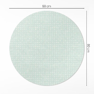 Runder vinyl teppich läufer Winziges geometrisches Mosaikmuster