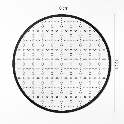 Runder teppich pvc Minimalistische moderne Ornamente