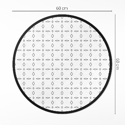 Runder teppich pvc Minimalistische moderne Ornamente