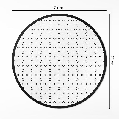 Runder teppich pvc Minimalistische moderne Ornamente