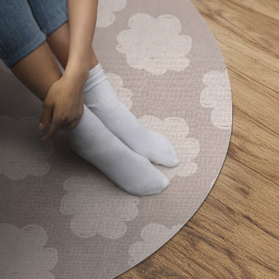 Runder pvc teppich Gemalte Kieselsteine in Pastellfarben