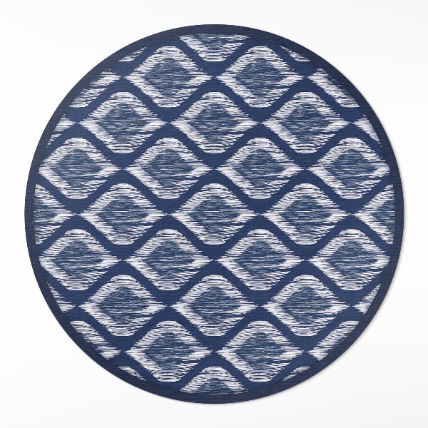 Runder vinyl teppich läufer Elegantes Stoff-Imitat-Muster
