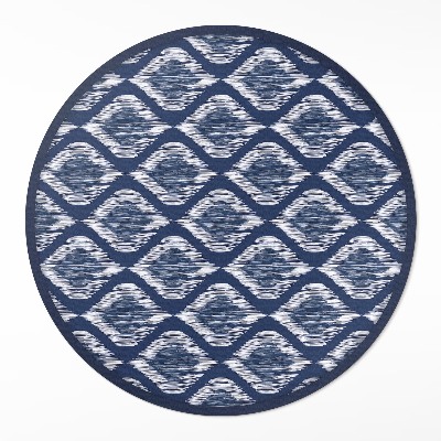 Runder vinyl teppich läufer Elegantes Stoff-Imitat-Muster