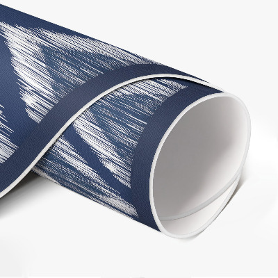 Runder vinyl teppich läufer Elegantes Stoff-Imitat-Muster