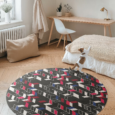 Runder teppich pvc Modernes Design Mode geometrisches Muster
