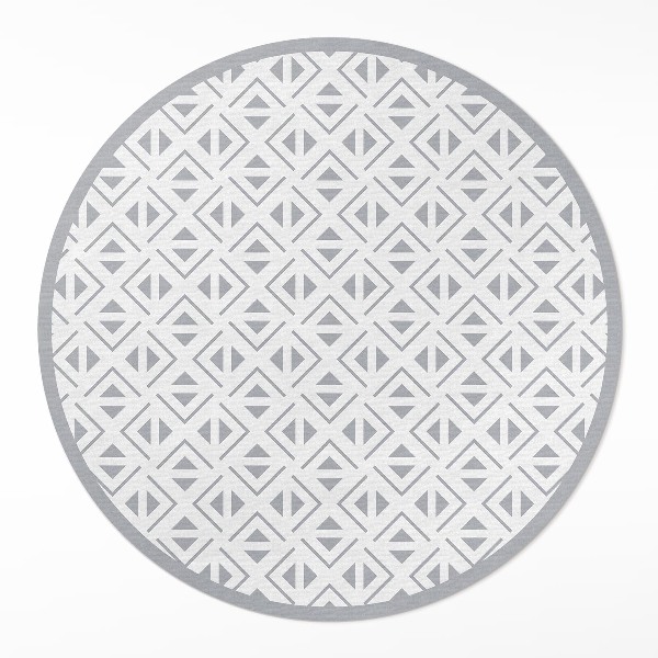 Runder teppich auf pvc Geometrisches minimalistisches Muster