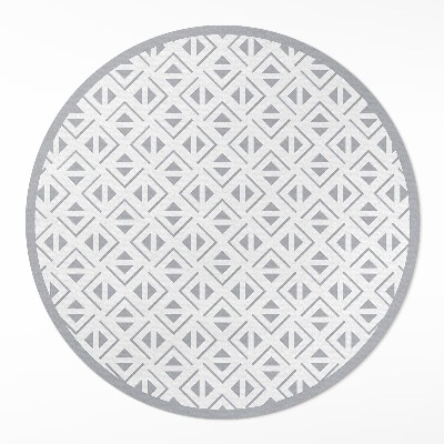 Runder teppich auf pvc Geometrisches minimalistisches Muster
