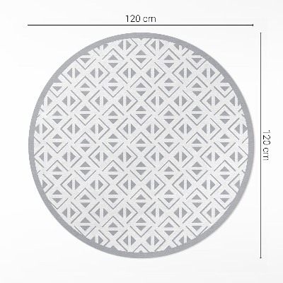 Runder teppich auf pvc Geometrisches minimalistisches Muster