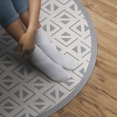 Runder teppich auf pvc Geometrisches minimalistisches Muster
