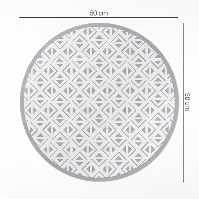 Runder teppich auf pvc Geometrisches minimalistisches Muster