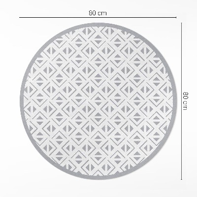 Runder teppich auf pvc Geometrisches minimalistisches Muster