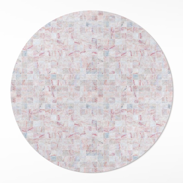 Runder teppich pvc Winzige Mosaik-Steinfliese