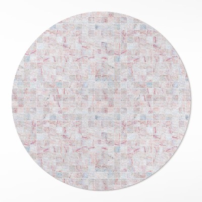 Runder teppich pvc Winzige Mosaik-Steinfliese