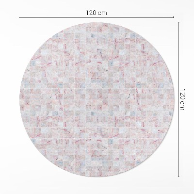 Runder teppich pvc Winzige Mosaik-Steinfliese