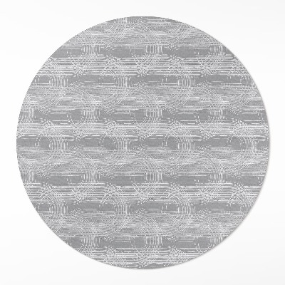 Runder pvc teppich Regelmäßige Kratzer im Boho-Stil