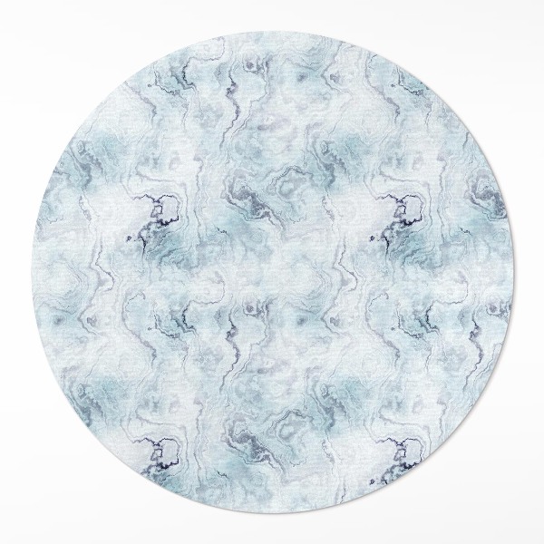Runder vinyl teppich läufer Verschüttete Tinte elegante Abstraktion