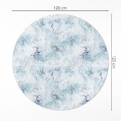 Runder vinyl teppich läufer Verschüttete Tinte elegante Abstraktion