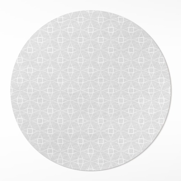 Runder vinyl teppich Lineares Muster minimalistische Dekoration