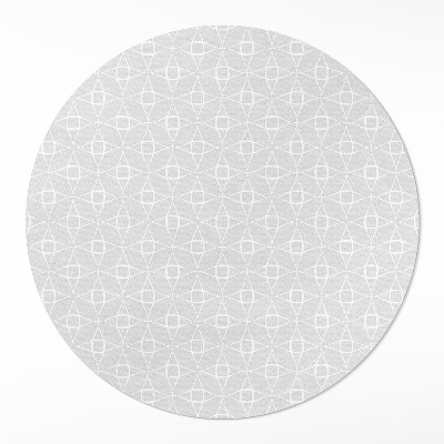 Runder vinyl teppich Lineares Muster minimalistische Dekoration