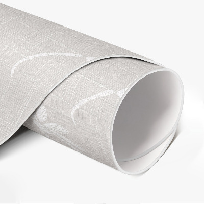 Runder pvc teppich Zarte Boho-Gänseblümchen auf Stoff
