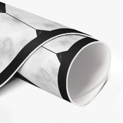 Runder pvc teppich Mode Marmor Design Fliesen