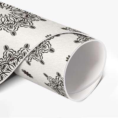 Runder vinyl teppich Kleine Mandalas orientalisches muster boho
