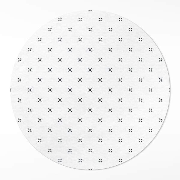 Runder pvc teppich Minimalistisches Boho-Muster