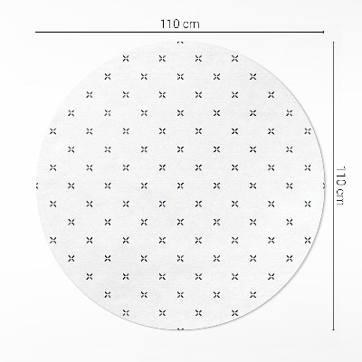 Runder pvc teppich Minimalistisches Boho-Muster