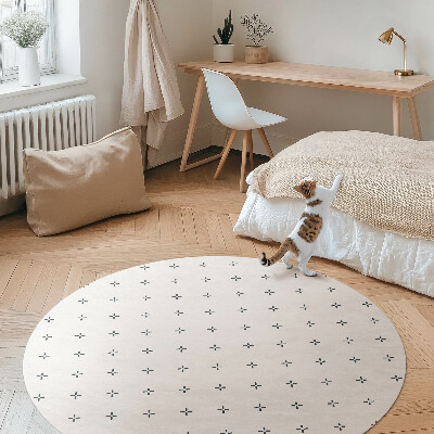 Runder pvc teppich Minimalistisches Boho-Muster