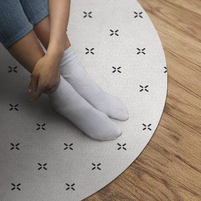 Runder pvc teppich Minimalistisches Boho-Muster
