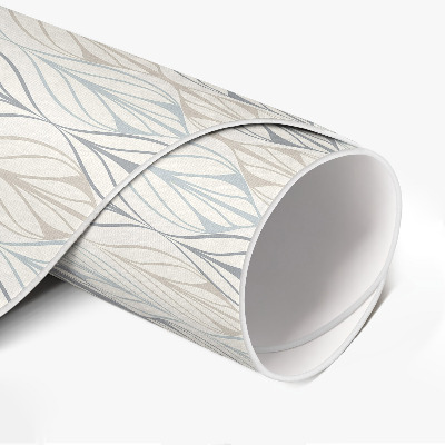 Runder teppich pvc Regelmäßige Blätter orientalisches Muster boho