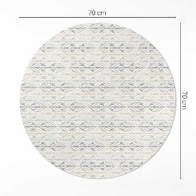 Runder teppich pvc Regelmäßige Blätter orientalisches Muster boho
