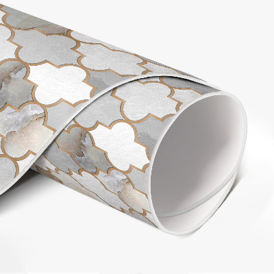 Runder vinyl teppich Mode Stein Mosaik stilvolle Fliese