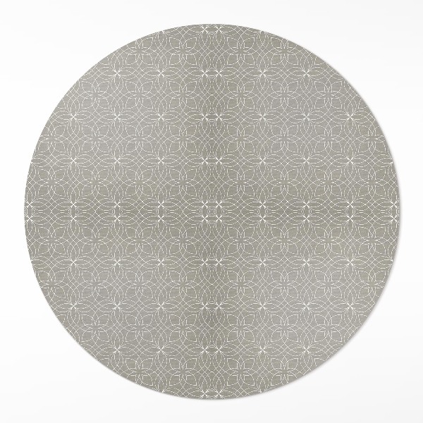 Runder teppich pvc Winziges Muster gestrickte Textur Kreise