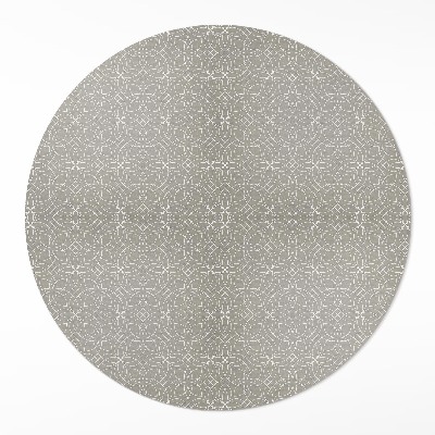 Runder teppich pvc Winziges Muster gestrickte Textur Kreise