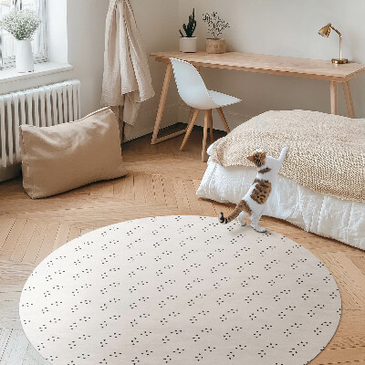 Runder pvc teppich Minimalistisches modernes Modemuster