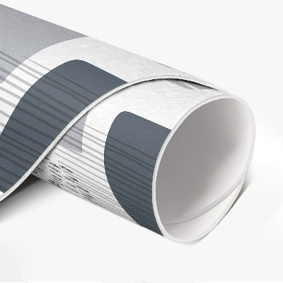 Runder vinyl teppich Gemalte Quadrate im Retro-Stil