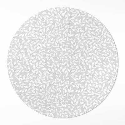 Runder teppich pvc Winzige Zweige Boho-Stil zart
